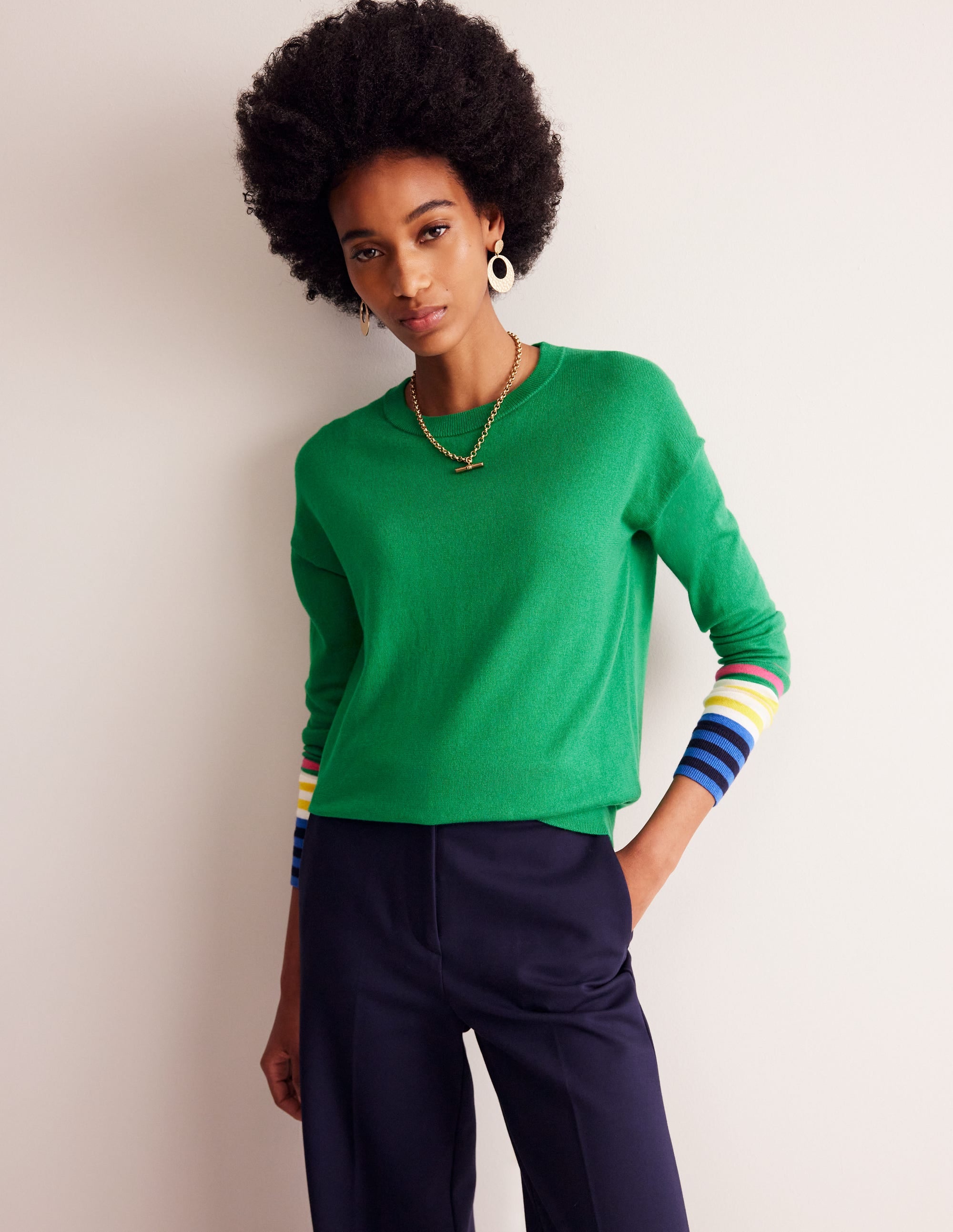 Annie Sweater-Rich Emerald Green - Image 4