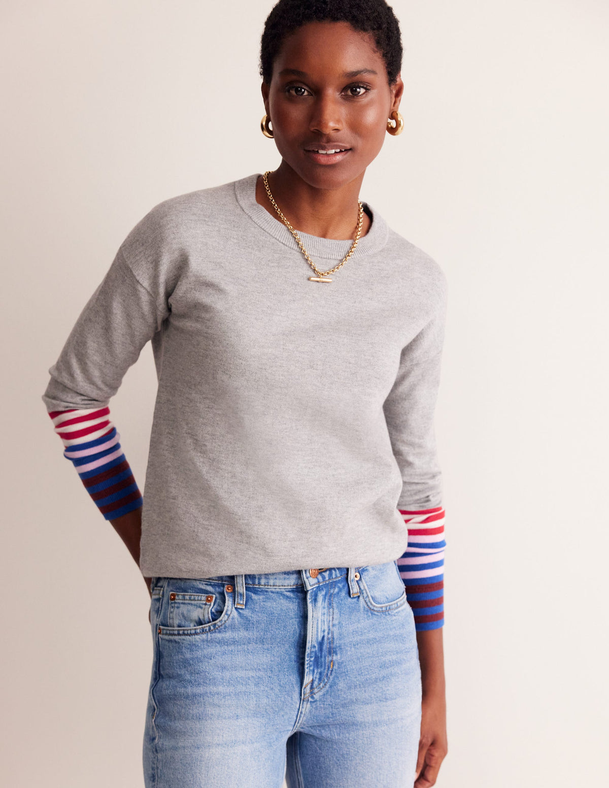 Annie Sweater-Grey Melange - Image 1