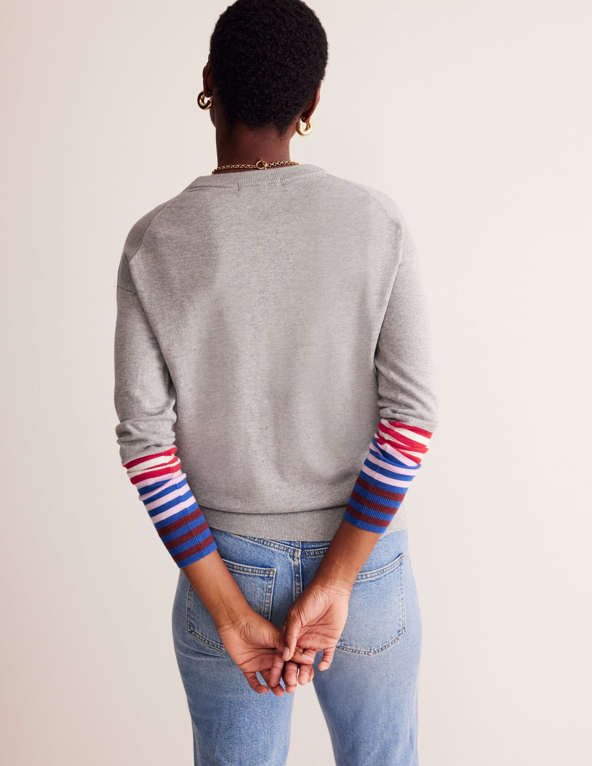 Annie Sweater-Grey Melange - Image 3