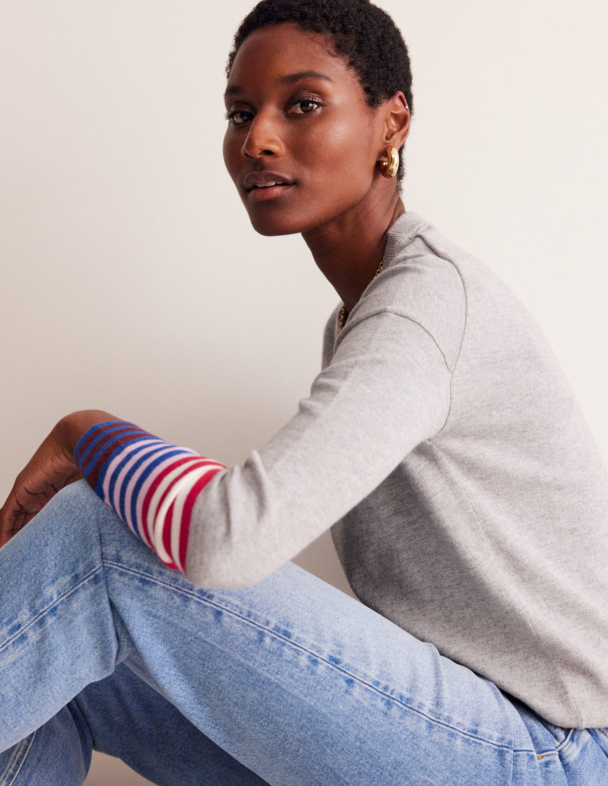 Annie Sweater-Grey Melange - Image 4