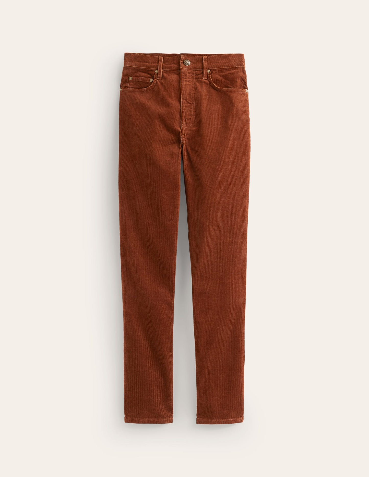 5 Pocket Cord Slim Jeans-Autumn Brown