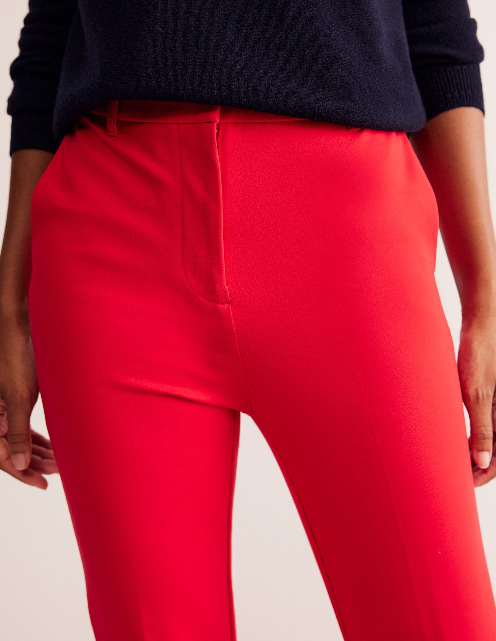 Highgate Ponte Pants-Hot Pepper-2