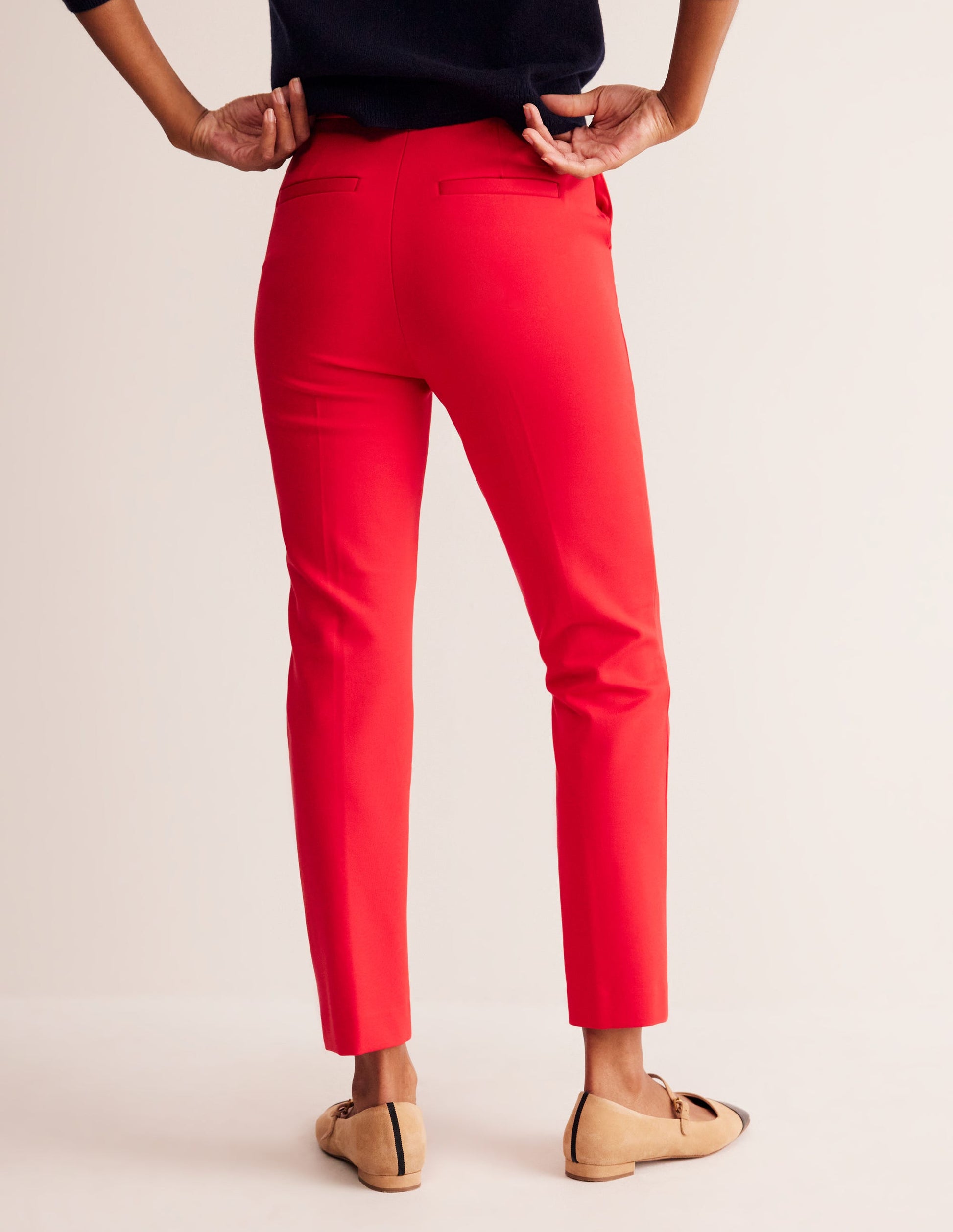 Highgate Ponte Pants-Hot Pepper-3