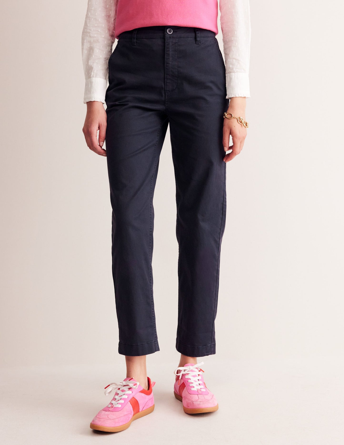 Barnsbury Chino Pants-Navy