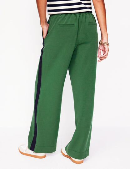 Side Stripe Pull-on Pants-Pine with Navy Stripe-3