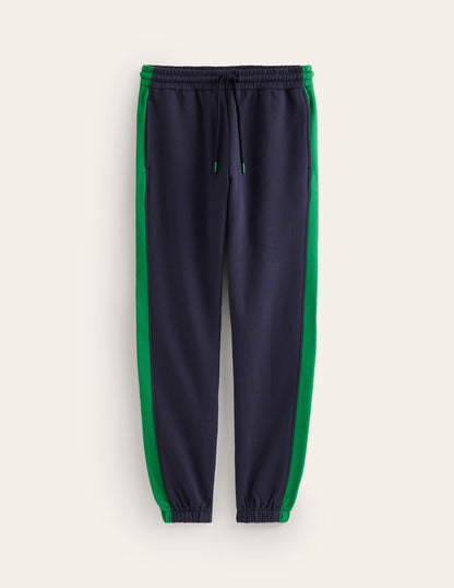 Side Panel Sweatpants-Navy