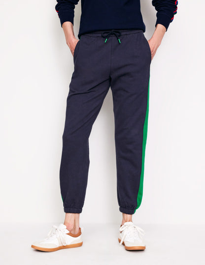 Side Panel Sweatpants-Navy