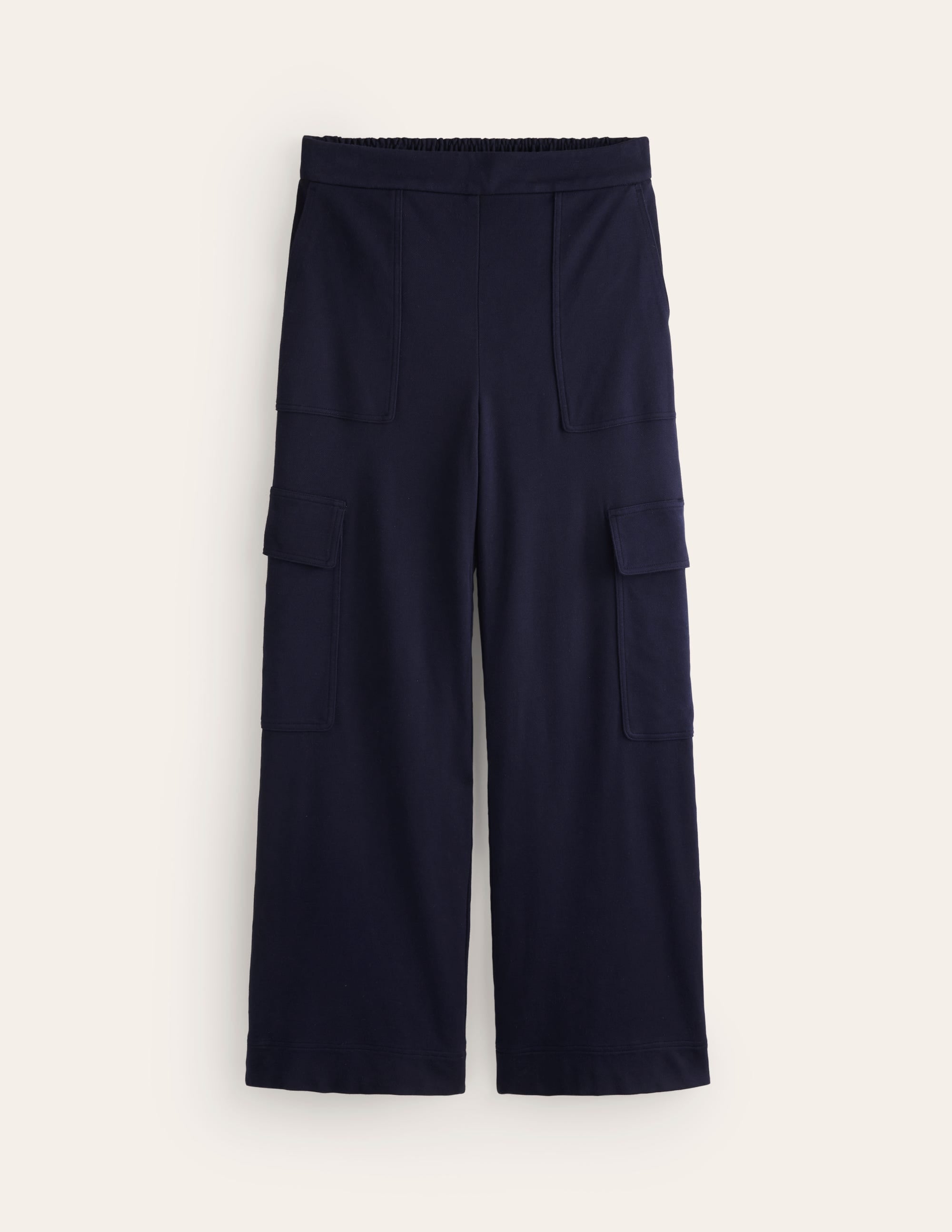 Ponte Twill Pull-on Pants-Navy - Image 6