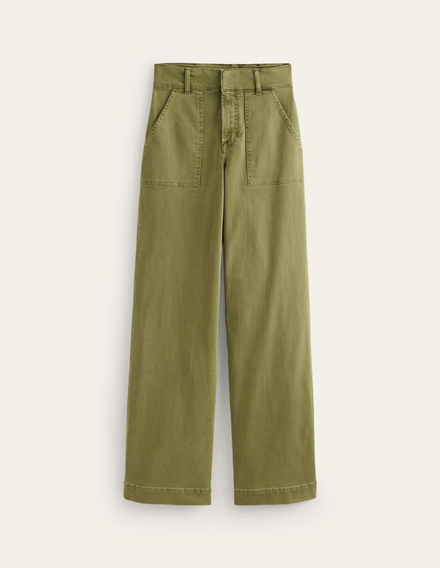 Wide Leg Cargo Pants-Oregano