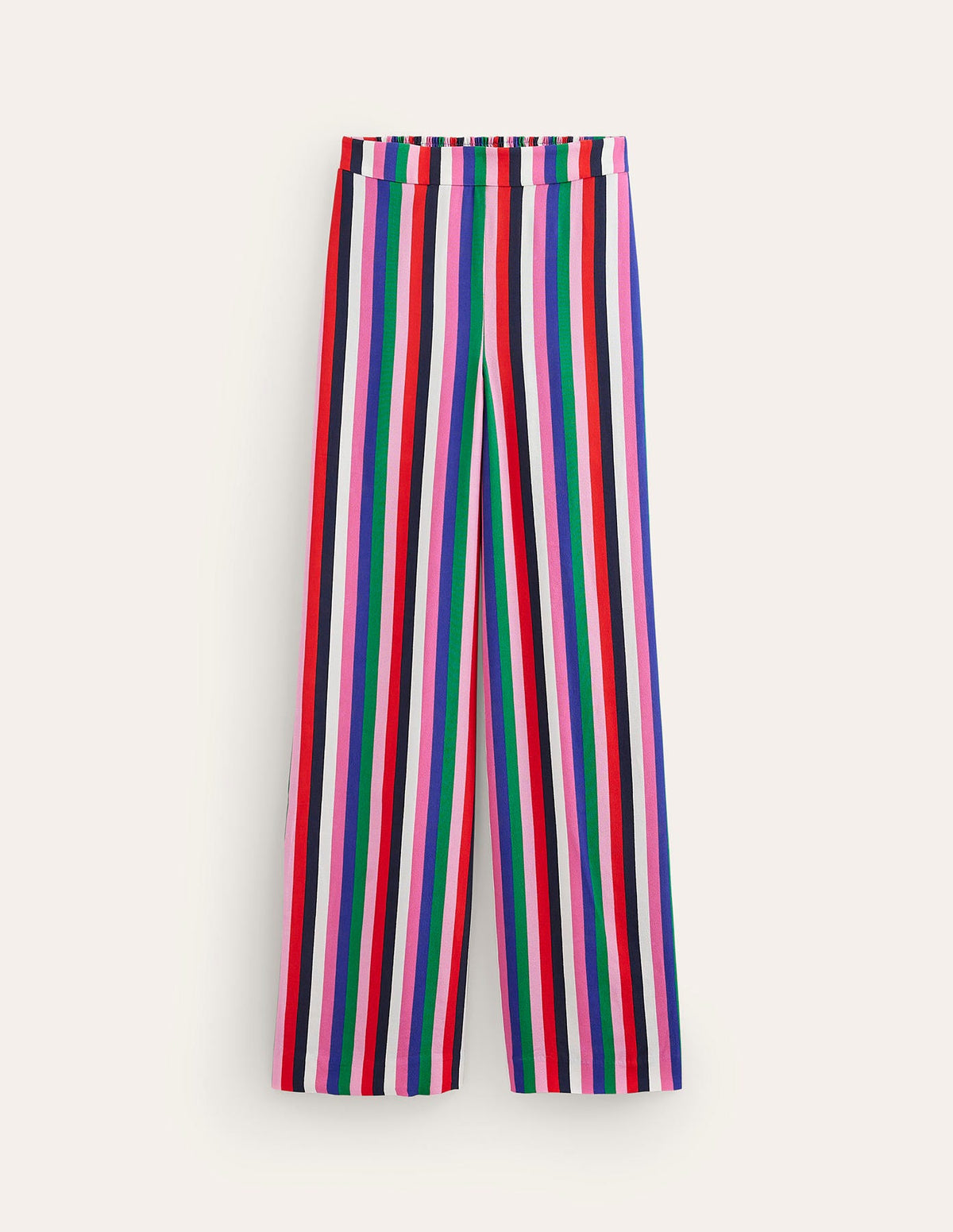 Wide Leg Pull-on Pants-Rainbow Stripe - Image 6