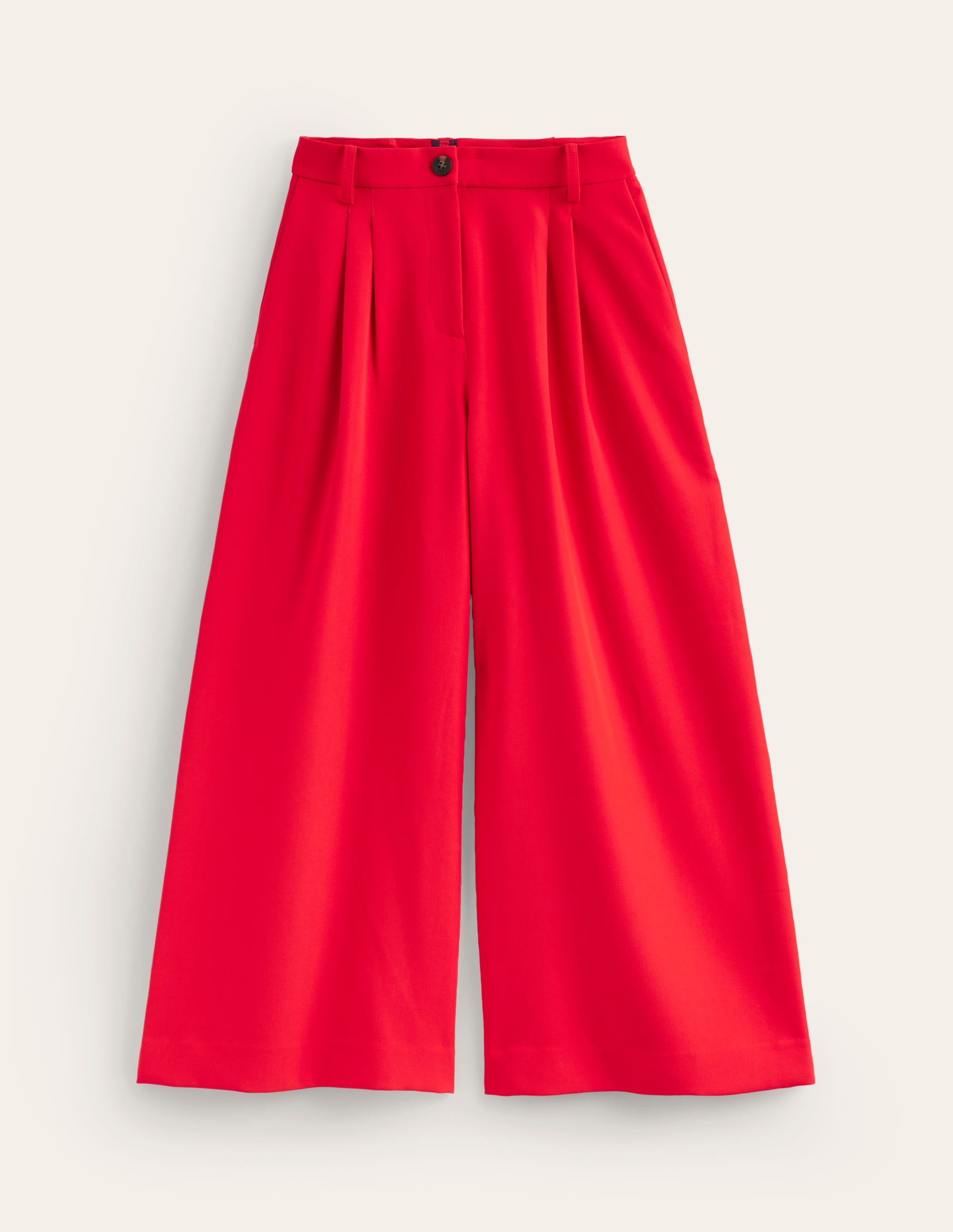 Tailored Cropped Pants-Red - Image 6