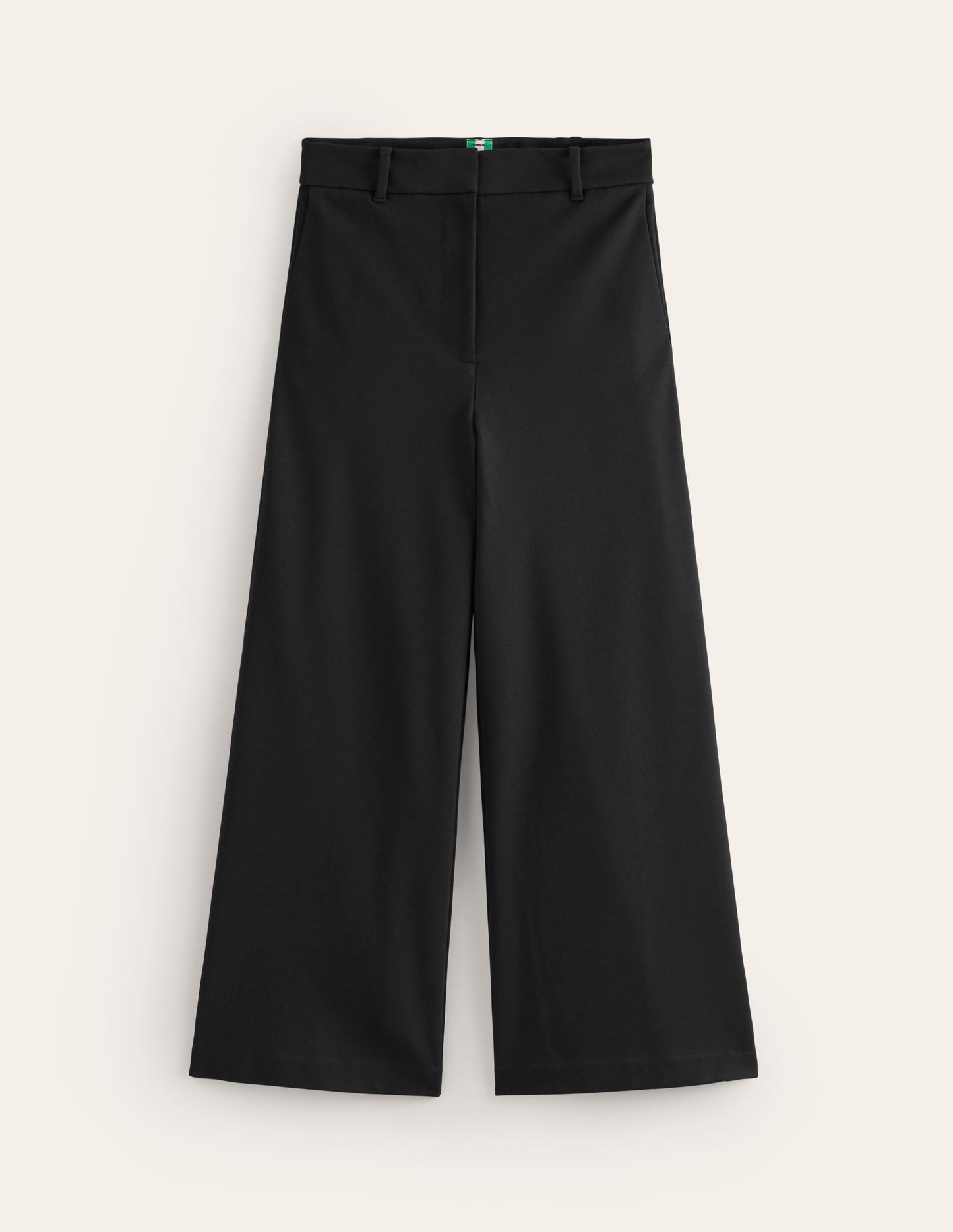 Ponte Wide Leg Culottes-Black