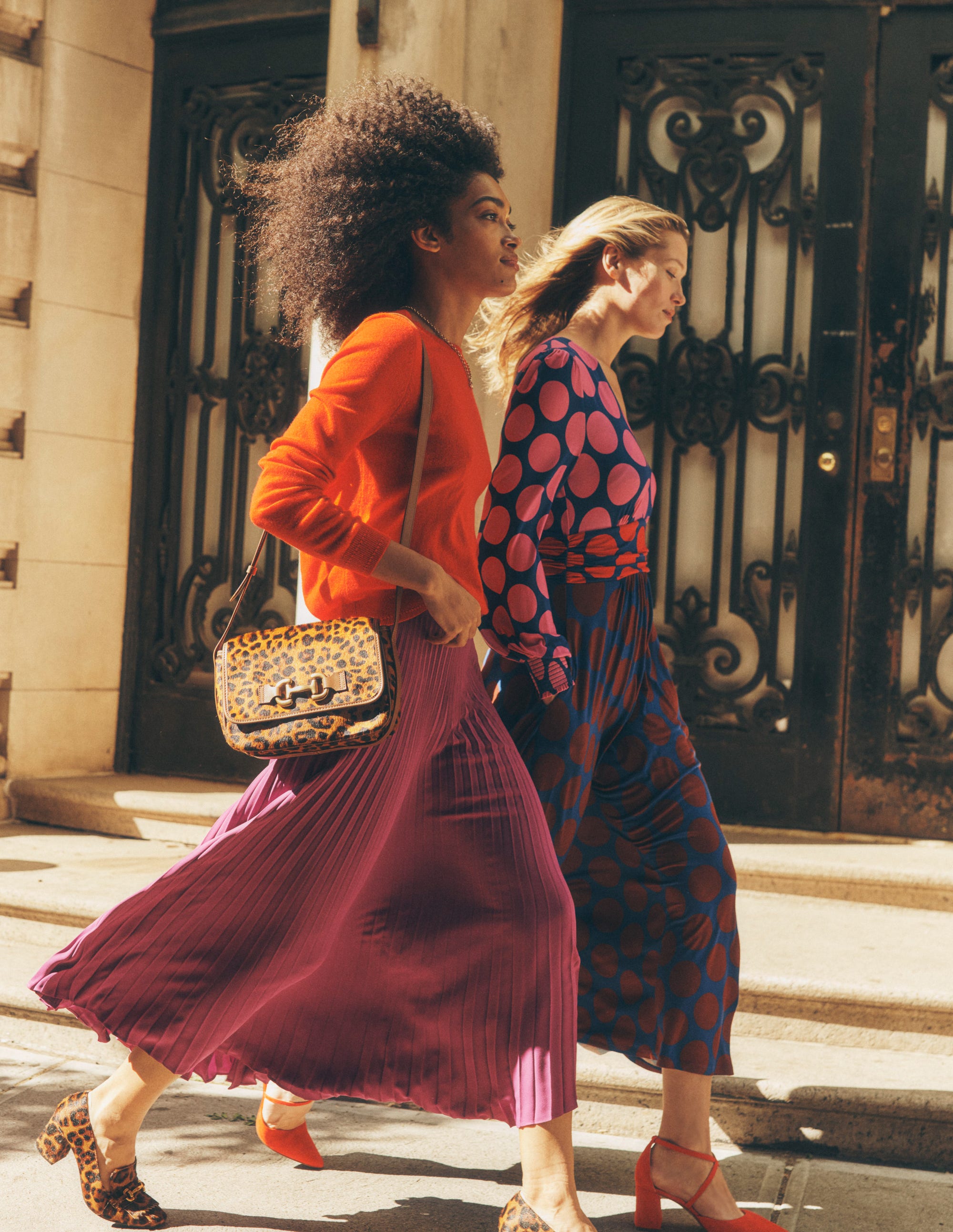 Camilla Pleated Midi Skirt-Regal Purple - Image 5
