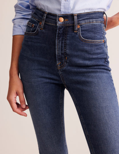 High Rise Skinny Jeans-Mid Wash