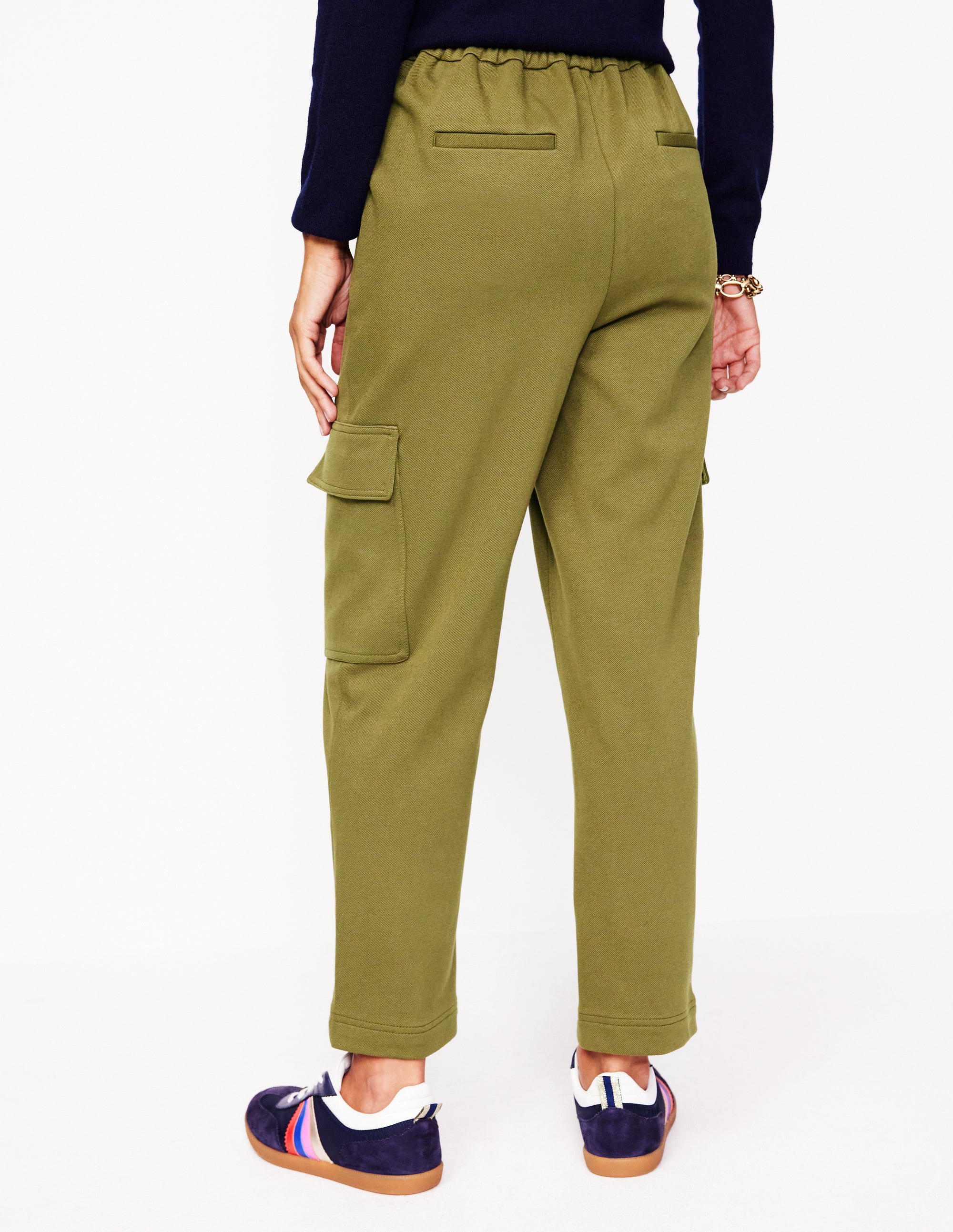 Ponte Twill Tapered Pants-Oregano - Image 3