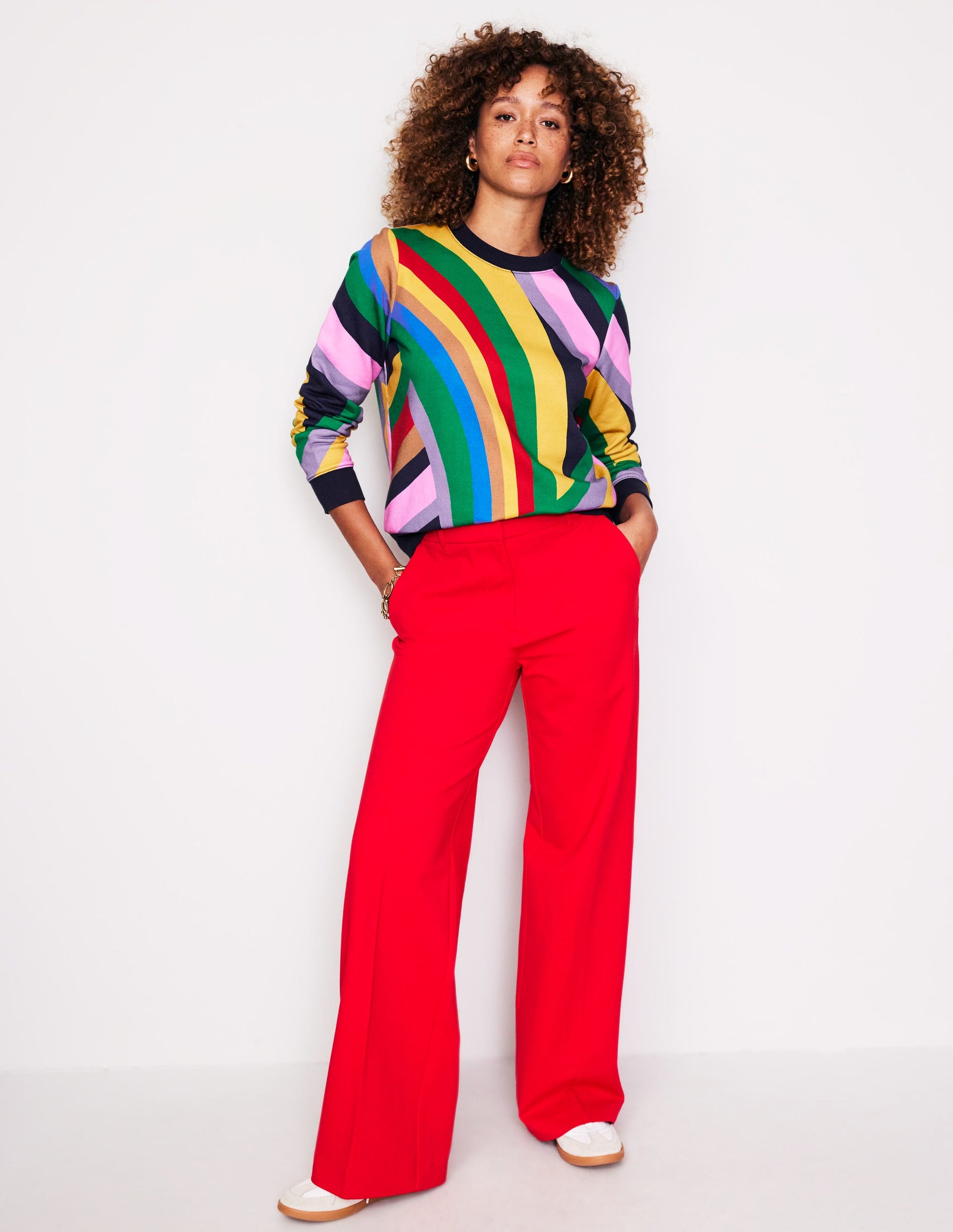 Hannah Printed Sweatshirt-Multi, Abstract Rainbow-4