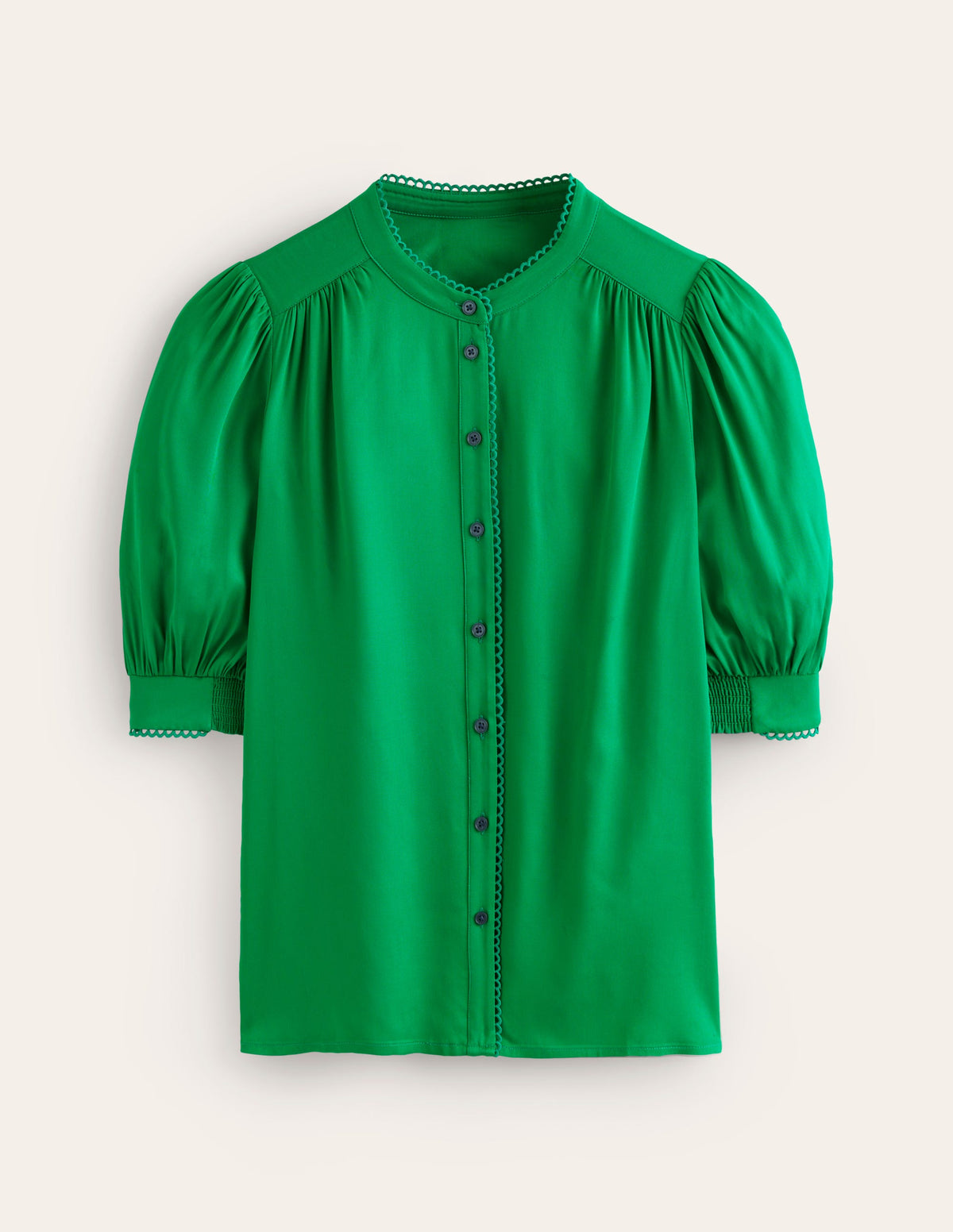 Ara Short Sleeve Top-Rich Emerald-5