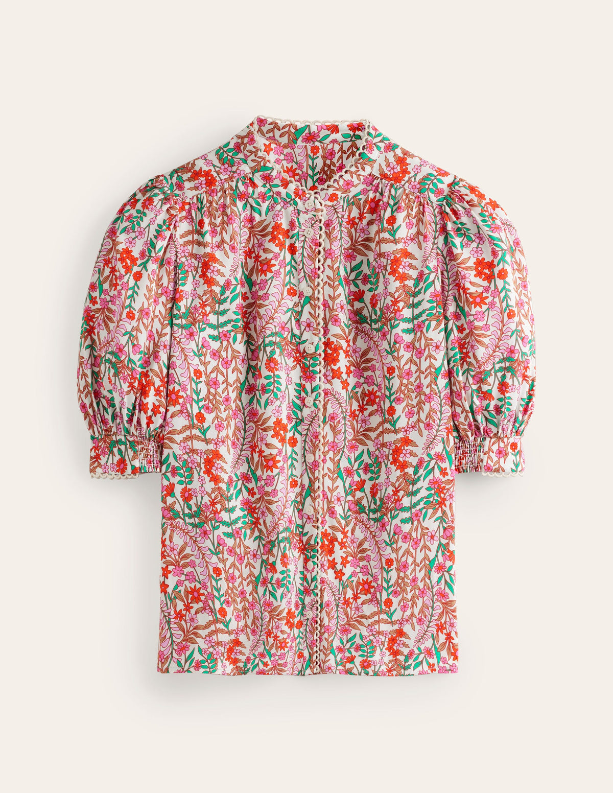 Ara Short Sleeve Top-Multi, Foliage Bud - Image 6