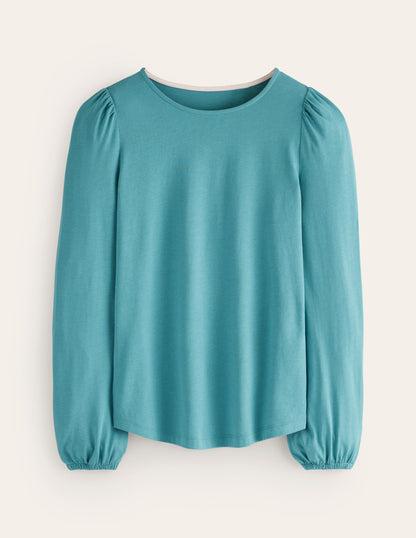 Supersoft Long Sleeve Top-Blue Grass