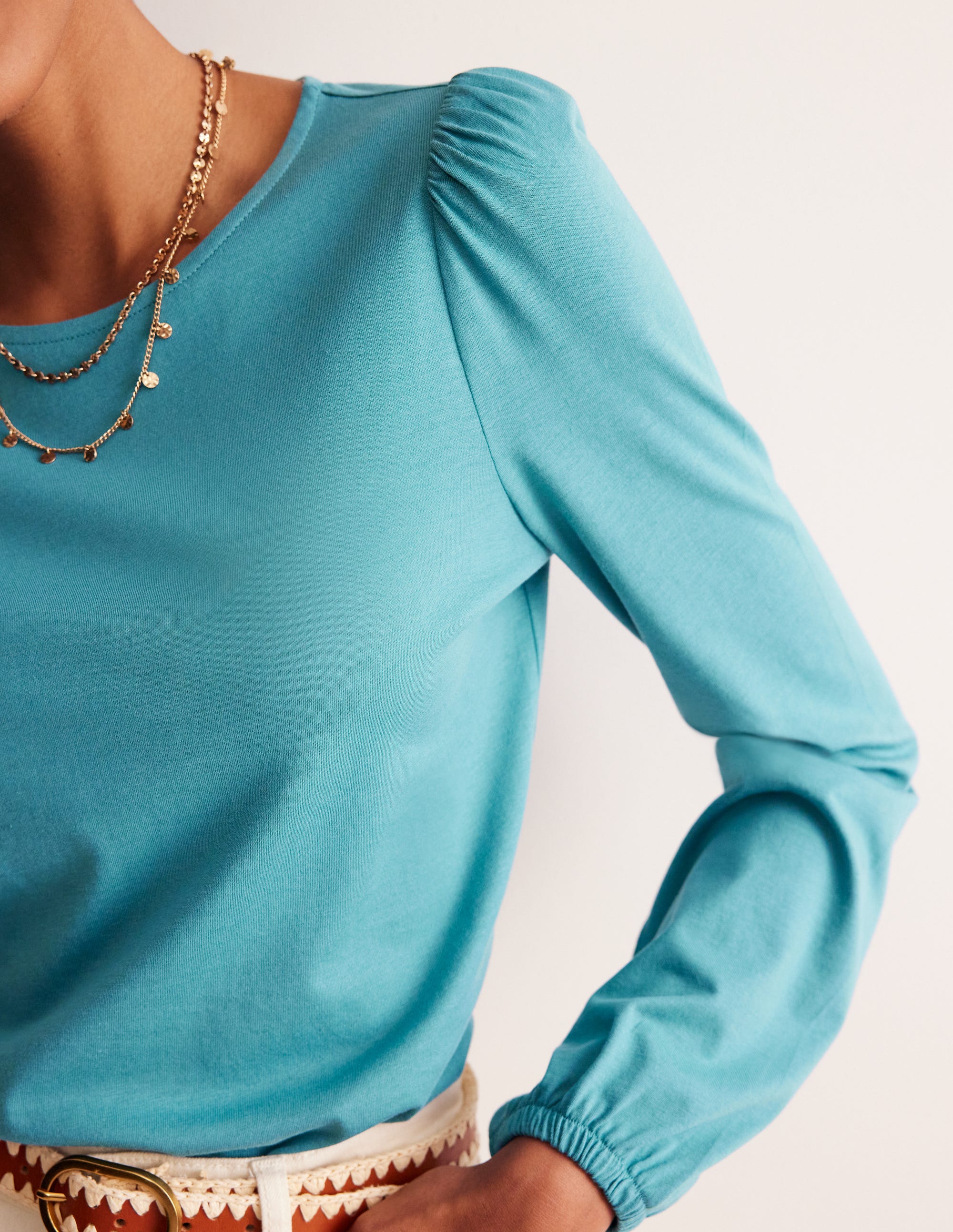 Supersoft Long Sleeve Top-Blue Grass - Image 2
