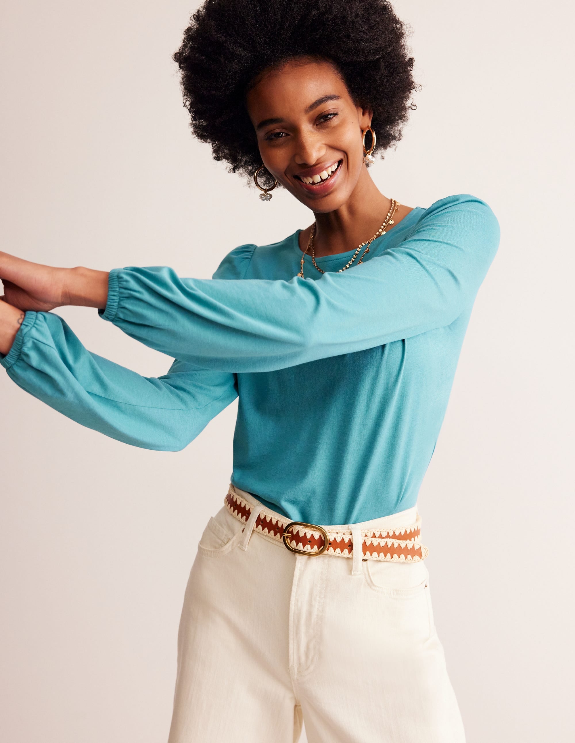 Supersoft Long Sleeve Top-Blue Grass - Image 4