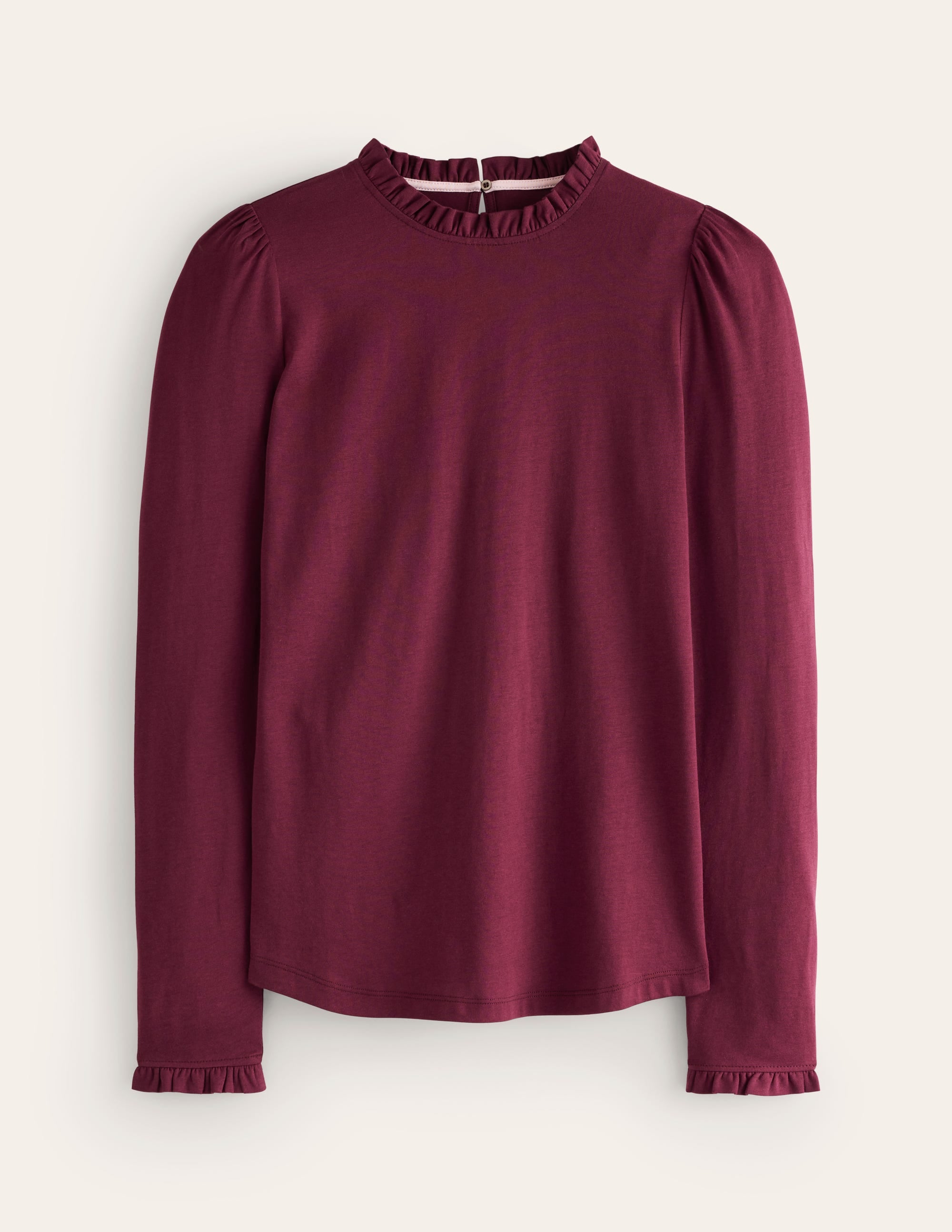 Supersoft Frill Detail Top-Deep Wisteria - Image 5