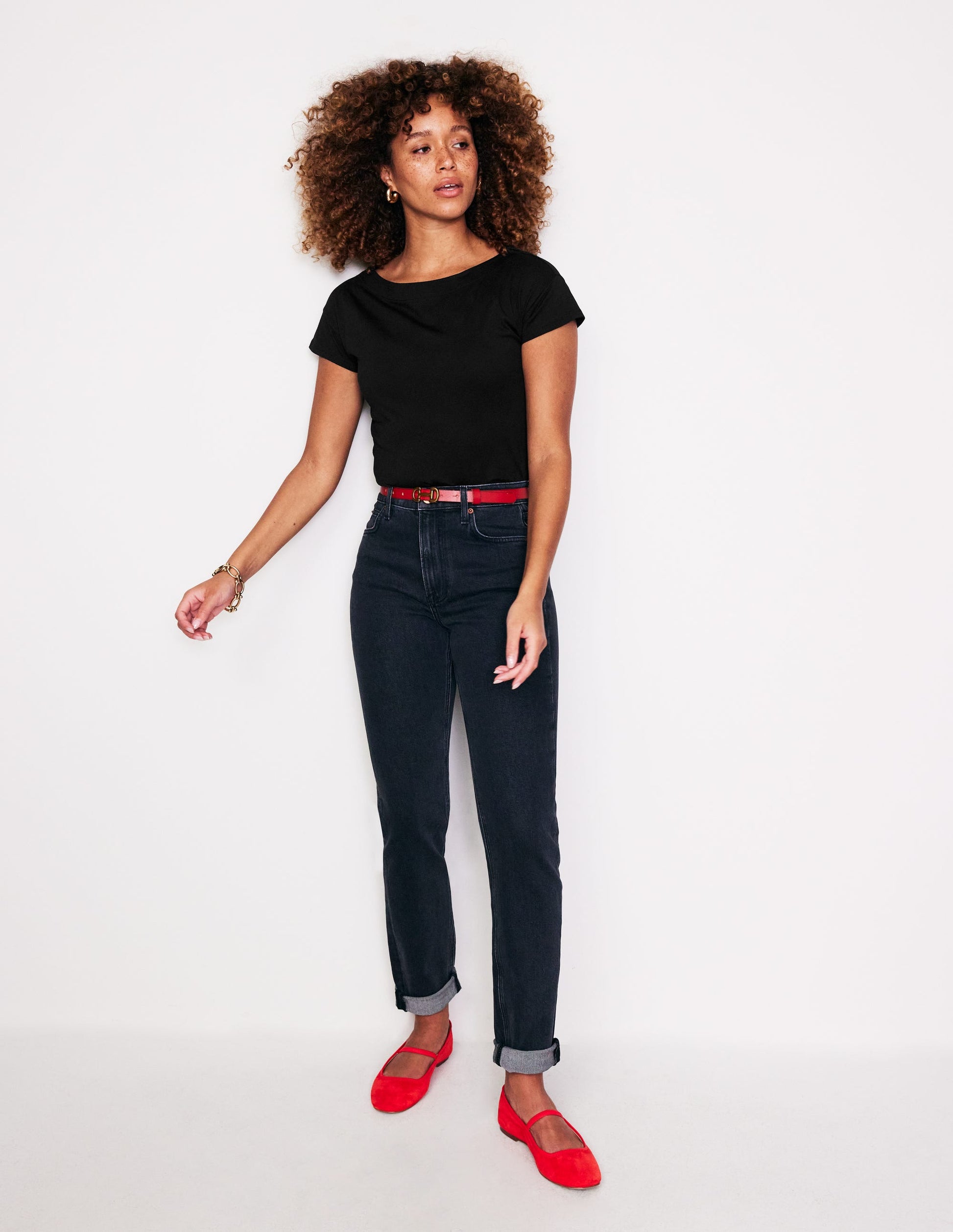 Supersoft Boat Neck T-Shirt-Black-4