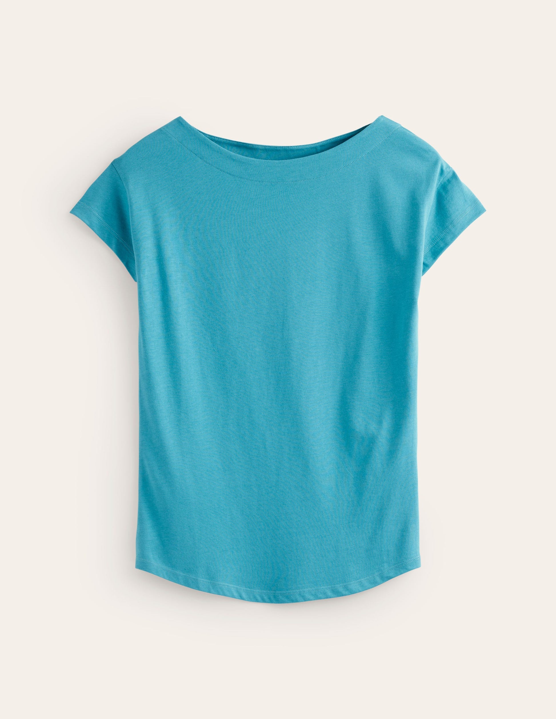 Supersoft Boat Neck T-Shirt-Blue Grass-5