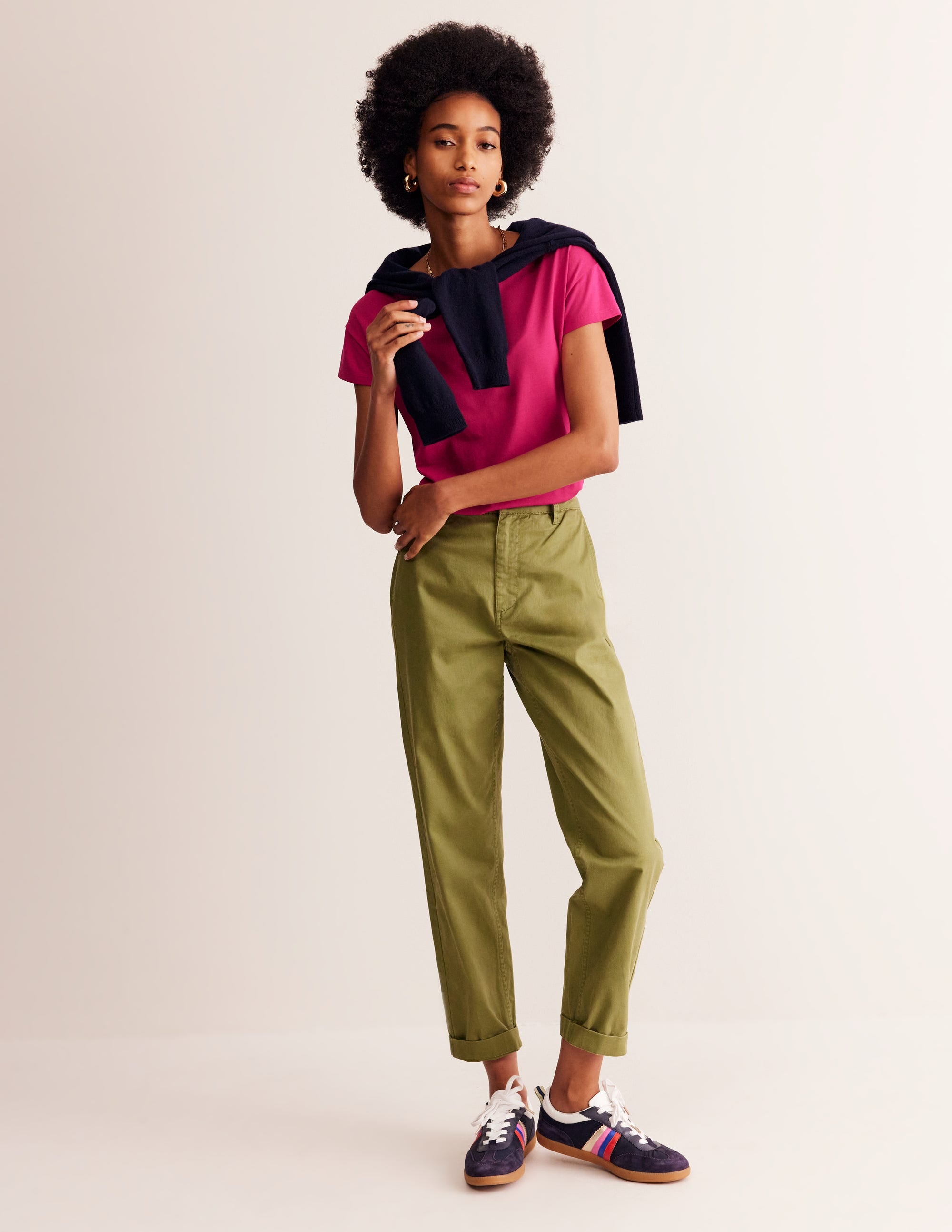 Supersoft Boat Neck T-Shirt-Cherry Jam - Image 4