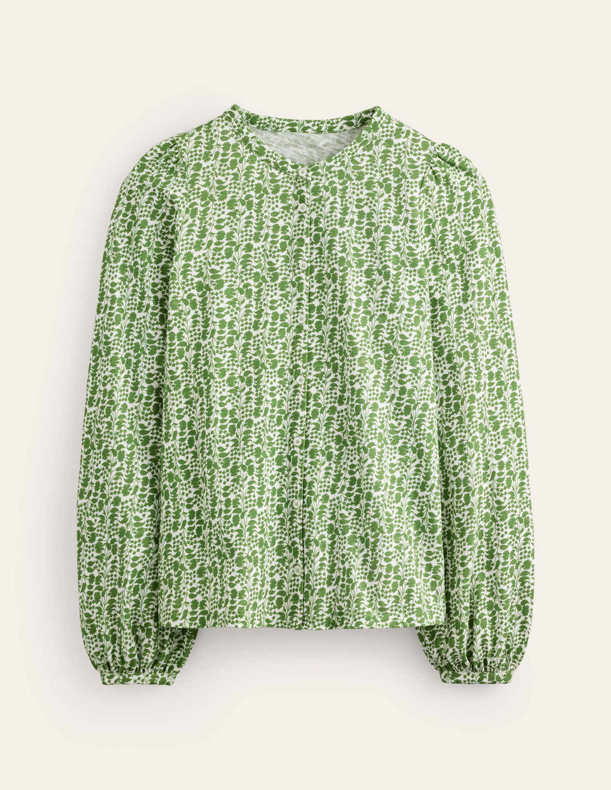Marina Jersey Shirt-Fir Tree, Prairie Vine - Image 5