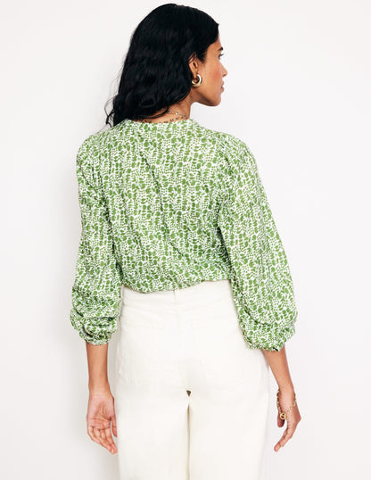 Marina Jersey Shirt-Fir Tree, Prairie Vine