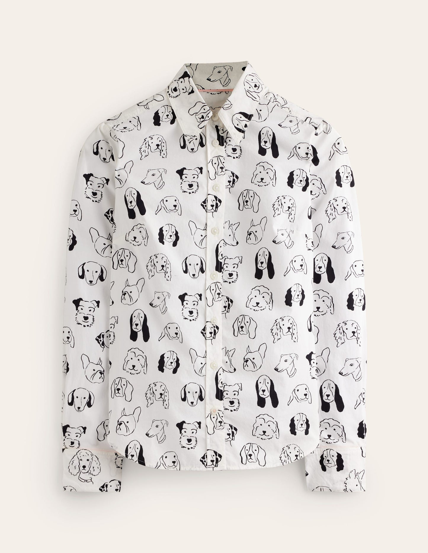 Sienna Cotton Shirt-Ivory, Dogs