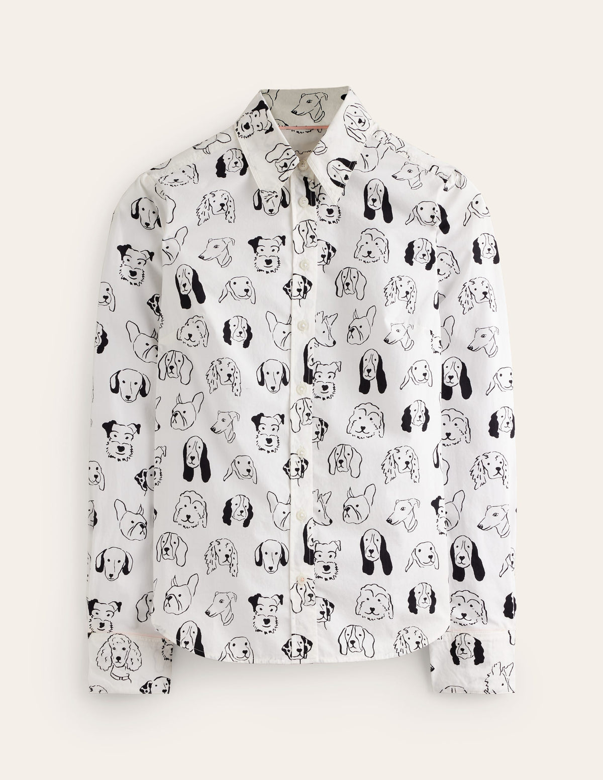 Sienna Cotton Shirt-Ivory, Dogs - Image 5
