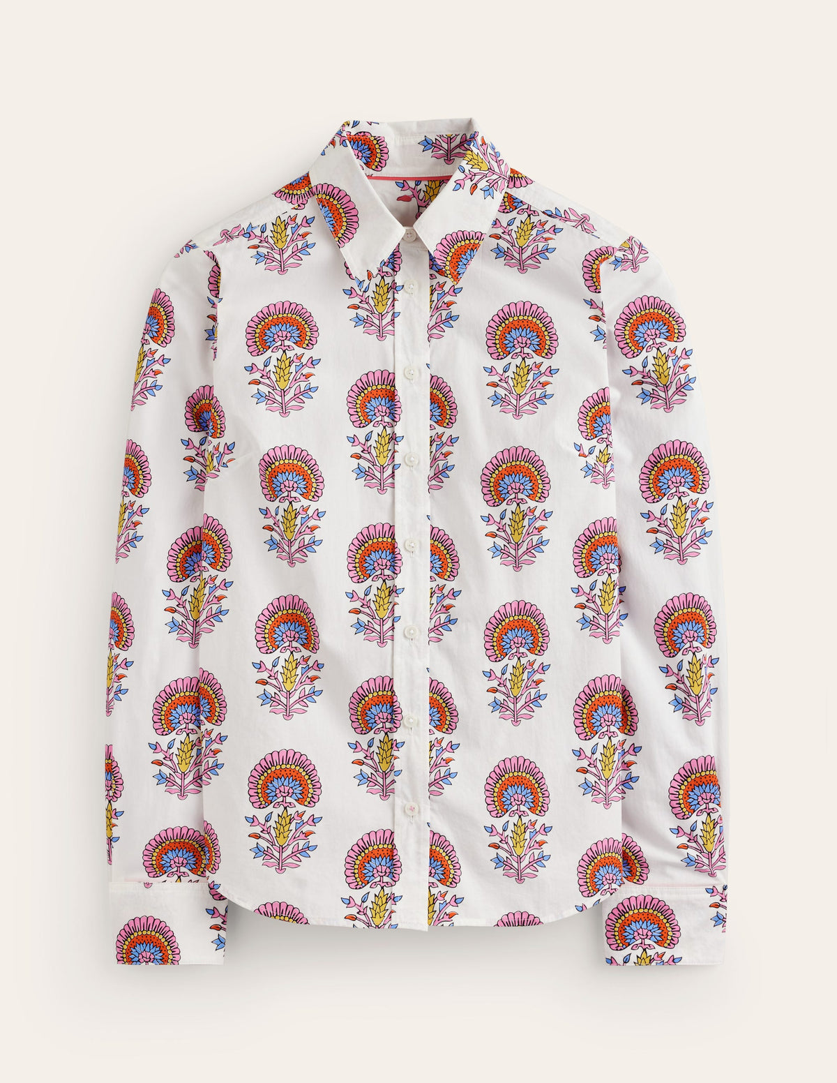 Sienna Cotton Shirt-Ivory,Passion Bud - Image 7