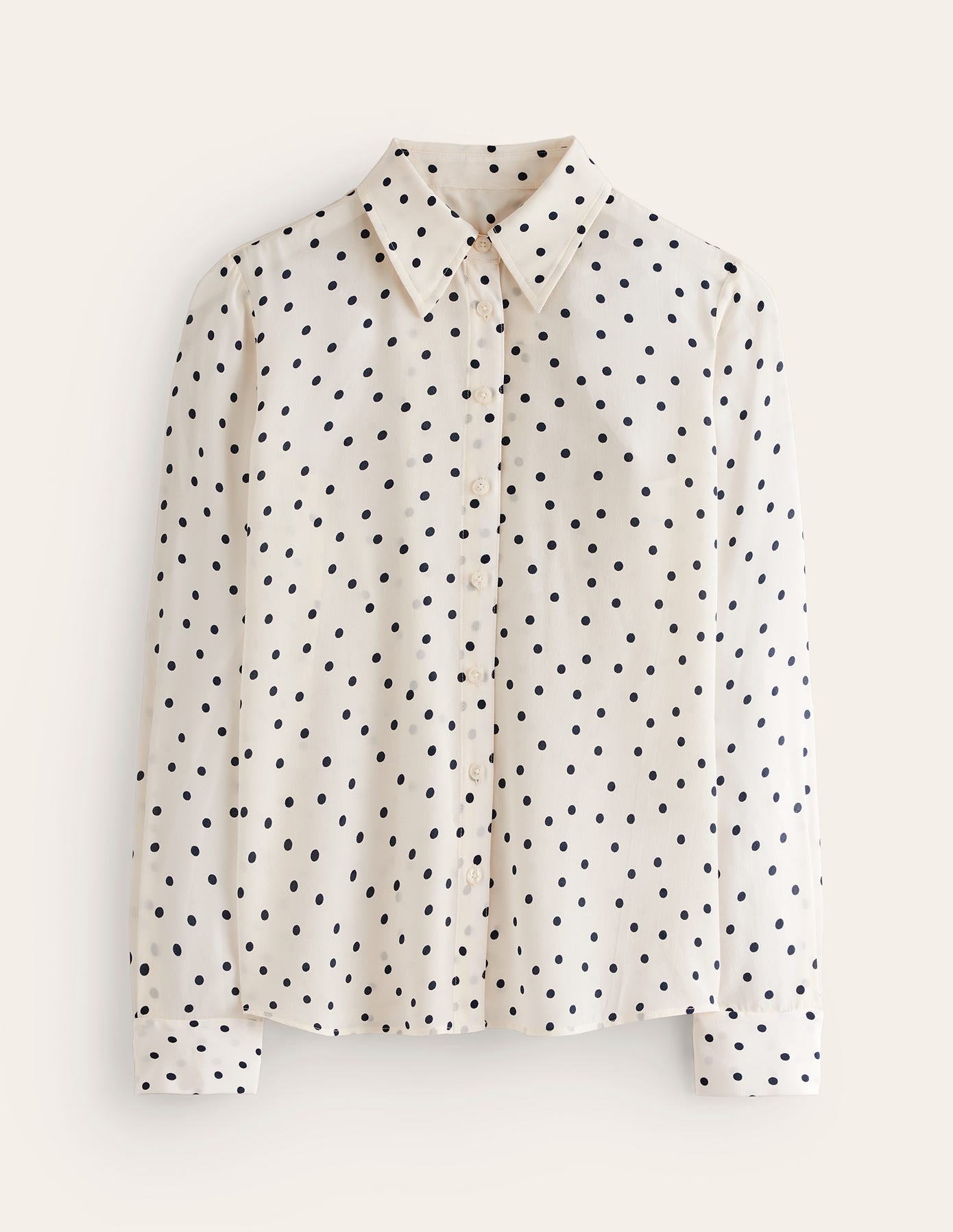 Sienna Silk Shirt-Ivory