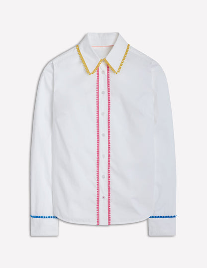 Sienna Embroidered Shirt-French Knot