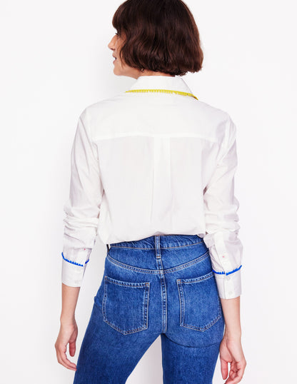 Sienna Embroidered Shirt-French Knot