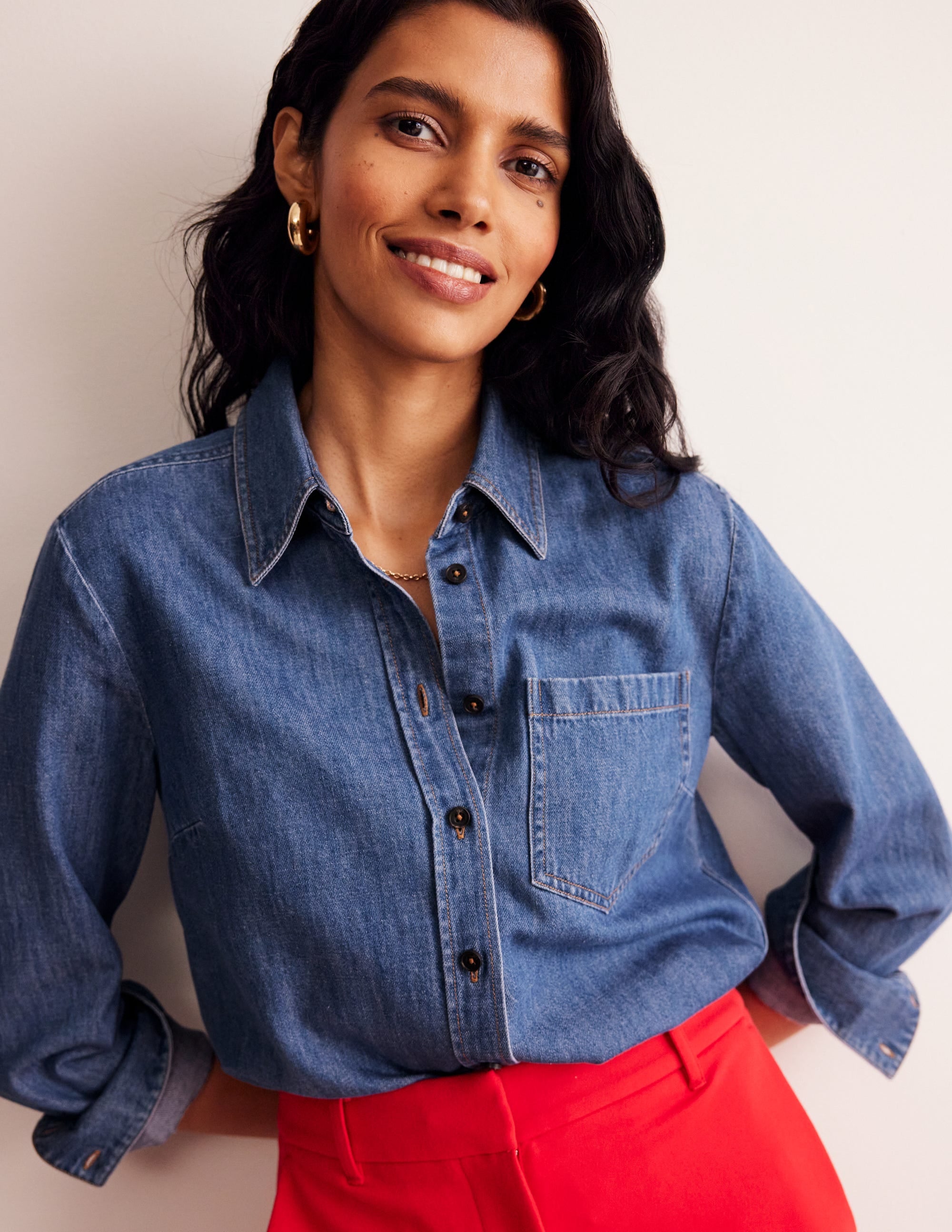 Denim Shirt-Mid Vintage - Image 1