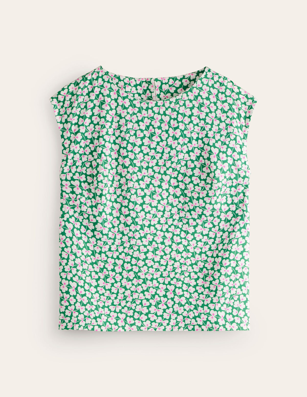 Modern Shell Top-Rich Emerald, Clover Whirl - Image 5
