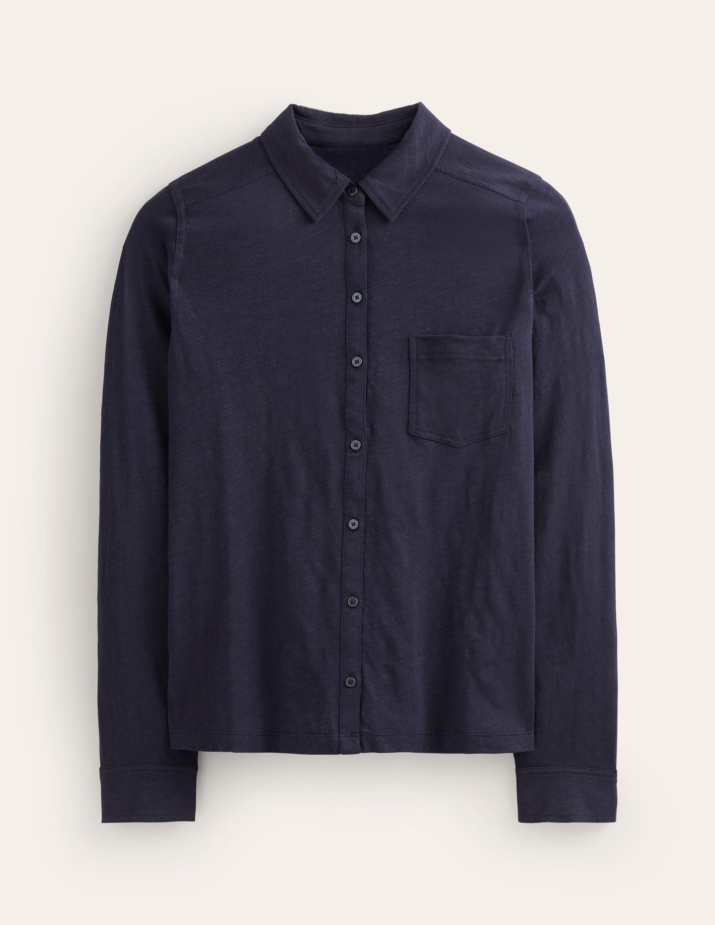 Amelia Jersey Shirt-Navy