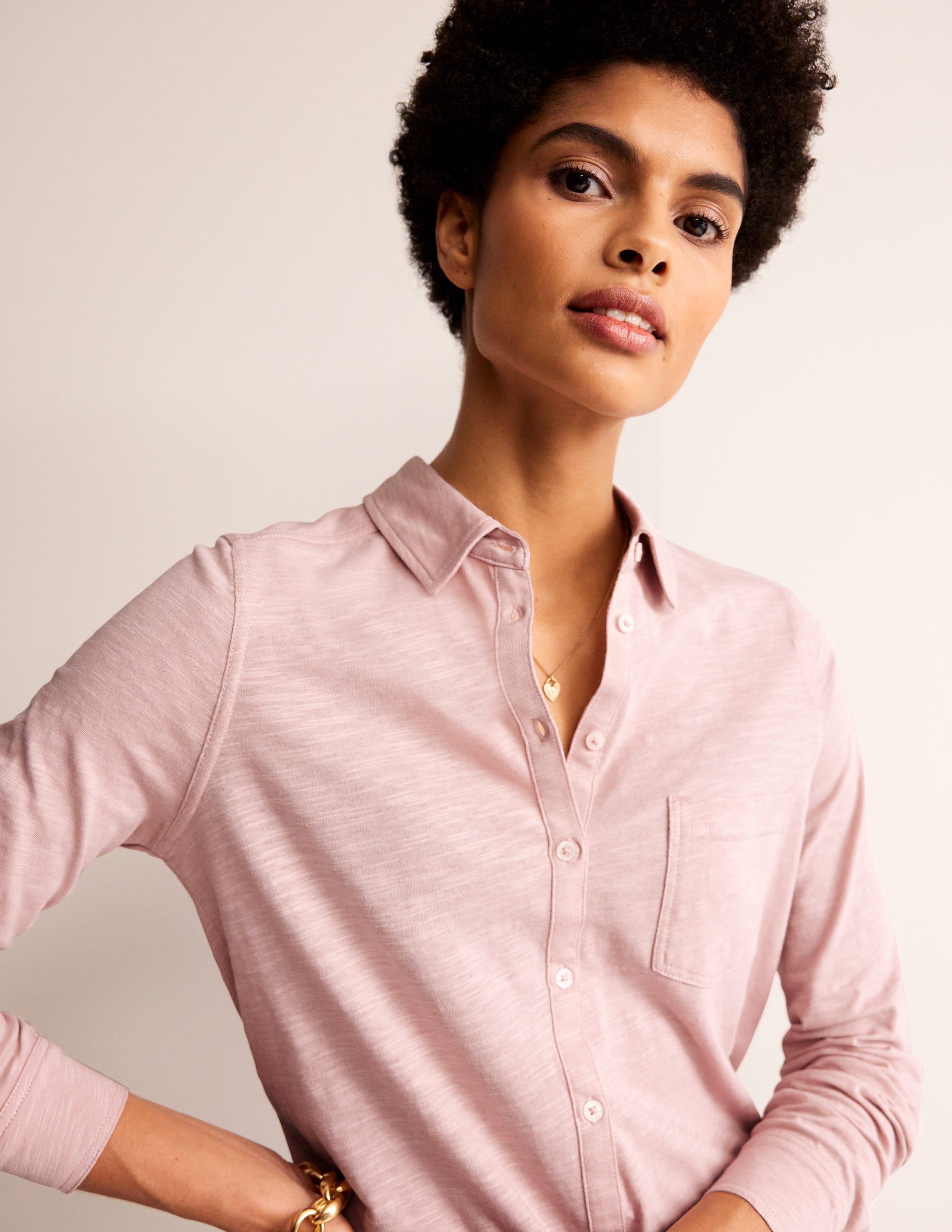 Amelia Jersey Shirt-Milkshake - Image 1