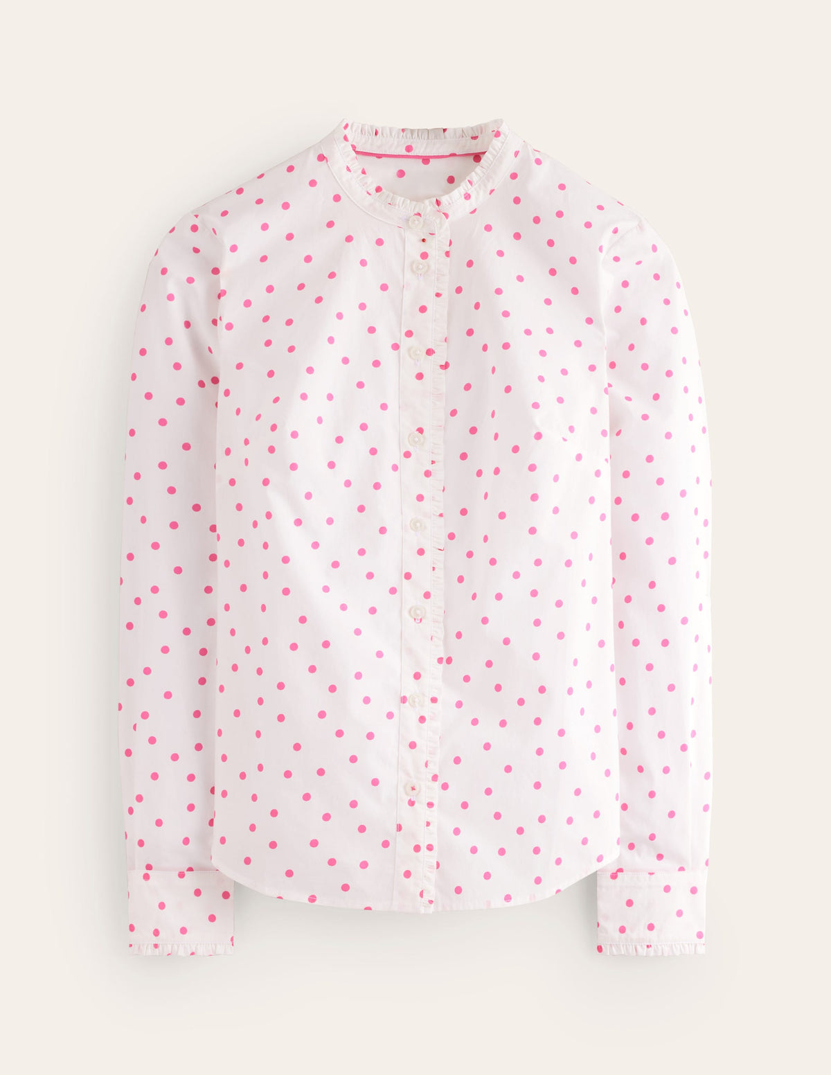Phoebe Shirt-Ivory, Party Pink Spot - Image 5