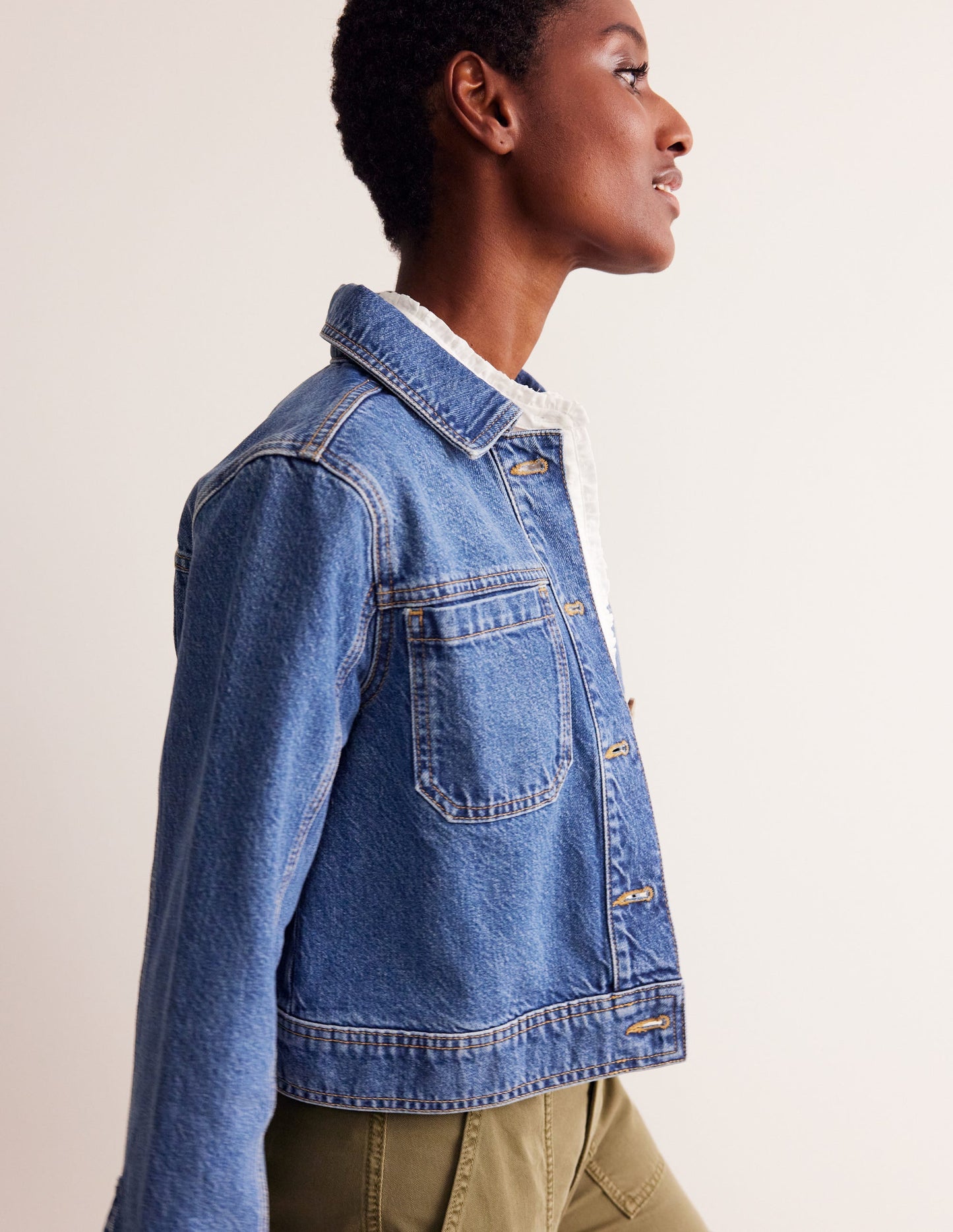 Denim Chore Jacket-Mid Vintage