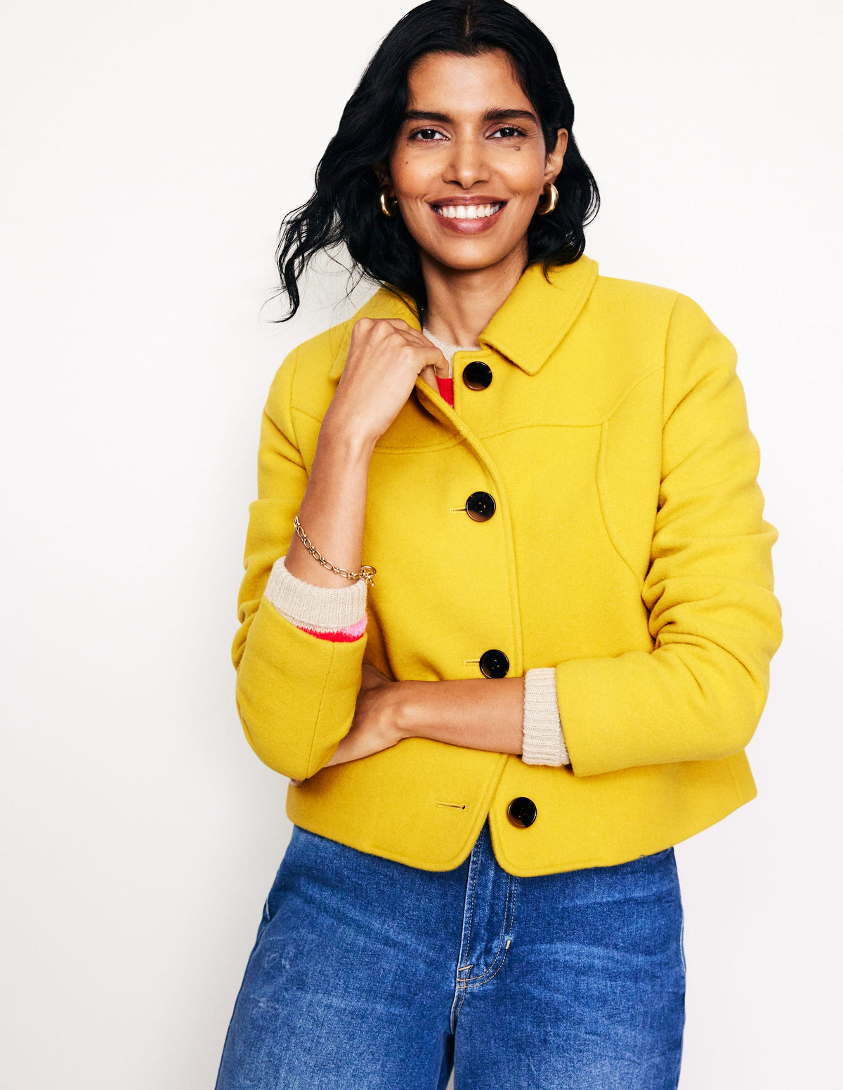 Oxford Melton Jacket-Ceylon Yellow - Image 1