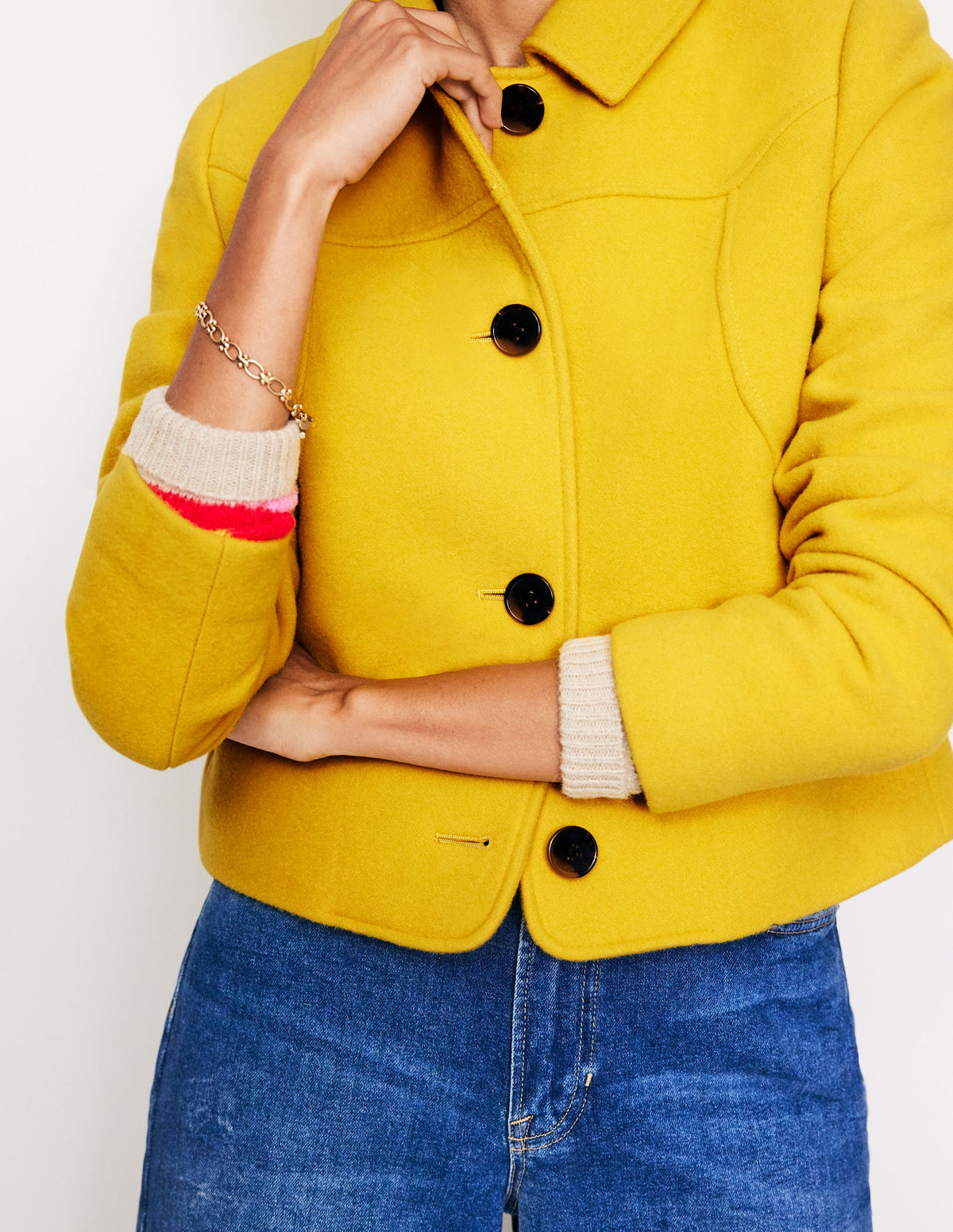Oxford Melton Jacket-Ceylon Yellow - Image 2
