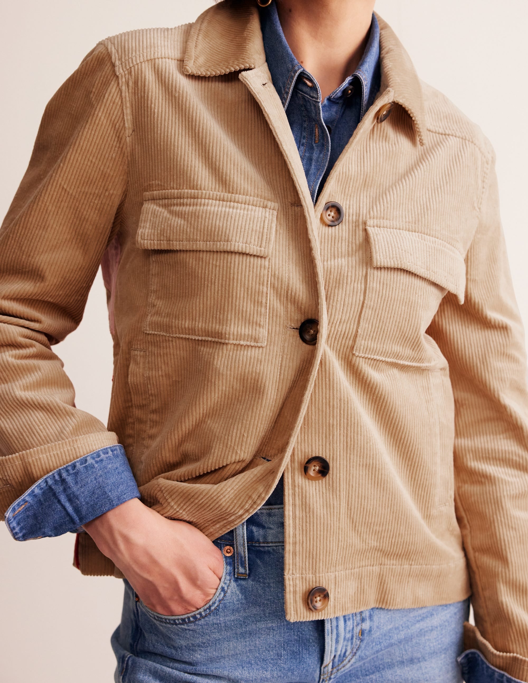 Exeter Cord Jacket-Appliqué Sun - Image 3