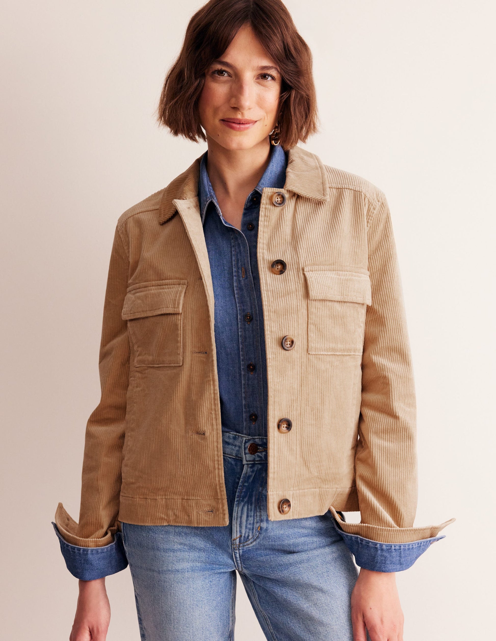 Exeter Cord Jacket-Appliqué Sun-5