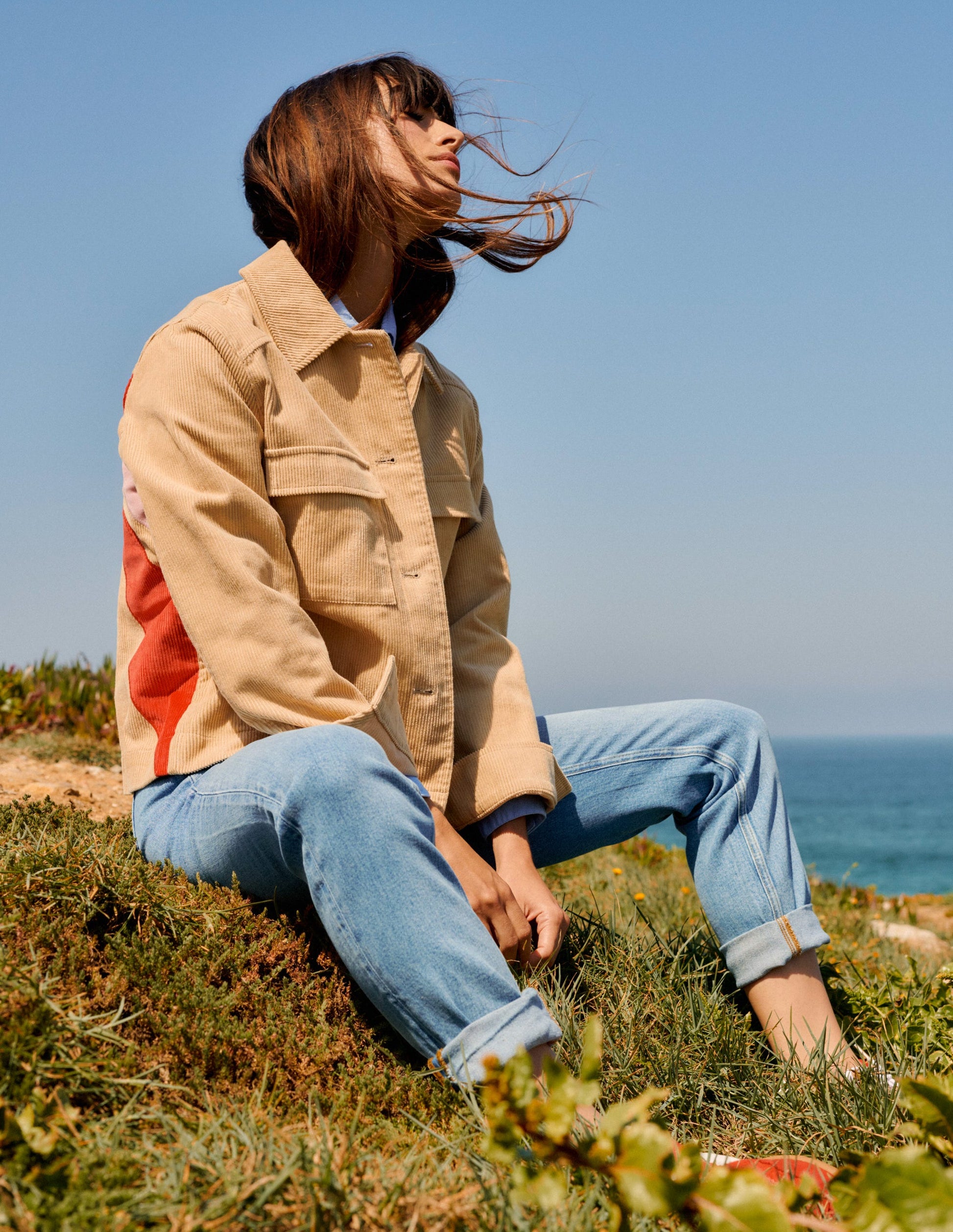 Exeter Cord Jacket-Appliqué Sun-6