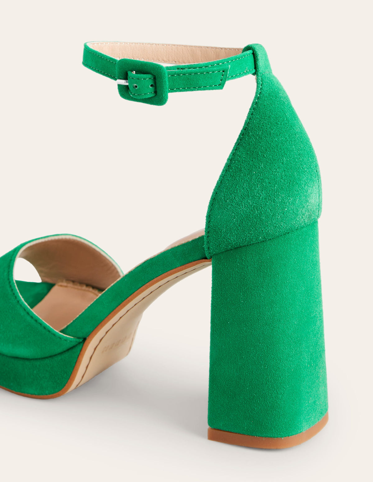 Heeled Platform Sandals-Green-4