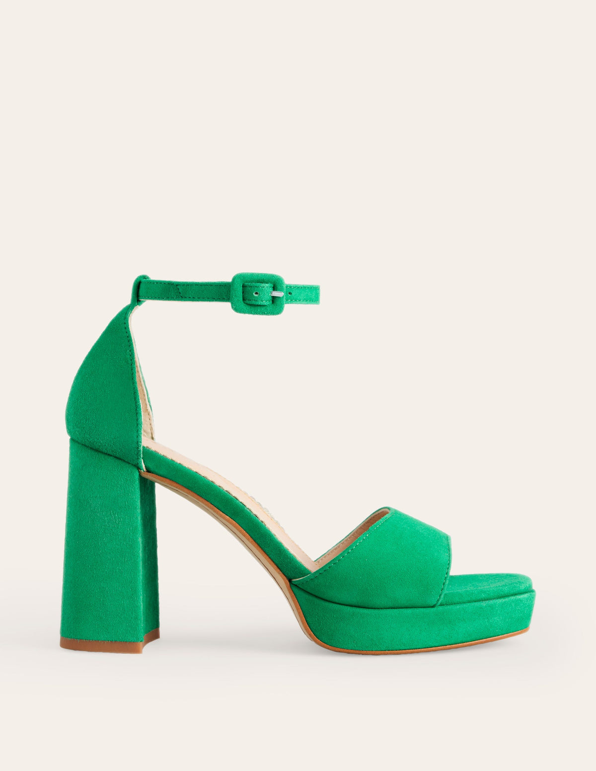 Heeled Platform Sandals-Green-1